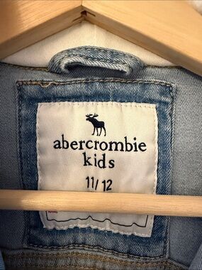 abercrombie kids Light Blue Denim Jacket with Label